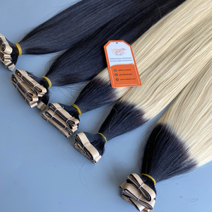 Expédition dans le monde entier 100% naturel Remy bande extensions de cheveux humains usine en gros Double dessiné personnalisable couleur droite - Product Image 4