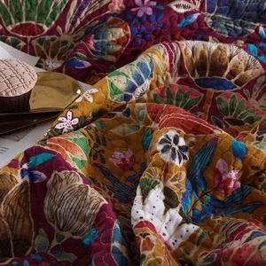 Full Size Velvet <b>Fabric</b> <b>Bedding</b> Set Solid Pattern Home Use Lightweight Filling Bedspreads Coverlets 300TC Thread Count - Product Image 6