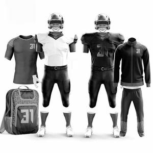 Uniformes de Fútbol Americano Personalizados OEM, Sublimados, Manga Corta, Tallas Grandes, Unisex, para Adultos - Product Image 2