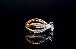 Anillo de Compromiso de Lujo al por Mayor, Chapado en Oro Rosa de 14k, con Diamante Cultivado en Laboratorio, Certificado IGI, Corte Brillante, Solitario - Product Image 2