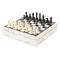 Jeu d'échecs en os de chameau fabriqué à la main de haute qualité jeu d'échecs en os fait à la main pièces d'échecs en os avec étui de rangement pour adultes et enfants