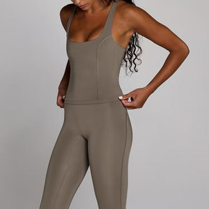 Camiseta Deportiva Larga de Secado Rápido sin Costuras con Espalda Cruzada para Mujer, Ajuste Ceñido, 80% Poliéster 20% Elastano, para Gimnasio, Atletismo y Yoga - Product Image 3