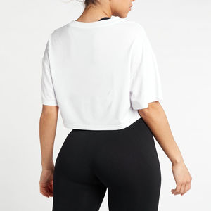 T-shirts courts décontractés respirants pour femmes, très demandés, en coton à manches courtes, personnalisables (OEM), en promotion - Product Image 2