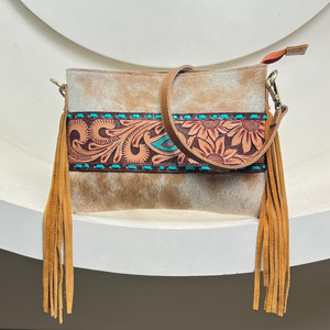 2025 nuevo bolso de mano de moda para mujer, bolso cruzado con flecos de cuero, bolsos de hombro de piel de vaca de diseñador de lujo de alta calidad - Product Image 5