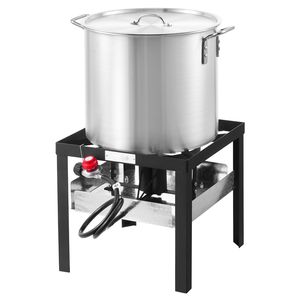 Kit per Bollire Frutti di Mare in Metallo da 100 Qt con Colino e Cestello per Cucina all'Aperto - Capacità 1L - Product Image 6
