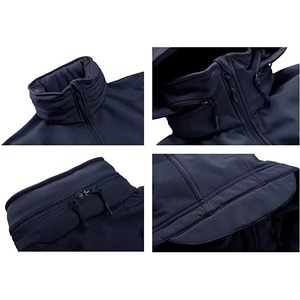 Veste softshell d'hiver pour homme de haute qualité, respirante, imperméable, avec fermeture éclair, nouvelle mode, style hip hop. - Product Image 4