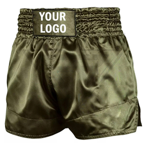 Vêtements de boxe et d'arts martiaux personnalisés avec logo imprimé, 100% polyester, qualité supérieure, vêtements de combat pour hommes, shorts de kick-boxing, shorts de Muay Thai - Product Image 1