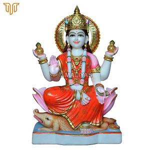 Marble Idols of Ganga Mata | Ganga Mata Marble Idol | Ganga Devi Murti | River Goddess Statue – Maliyas - Product Image 2