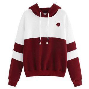 Sweat-shirts pour femmes en coton mélangé avec capuche à cordon réglable pour un confort quotidien - Product Image 1