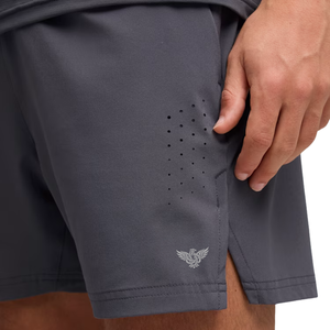 Shorts de sport décontractés pour hommes, coupe athlétique, respirants, pour la gym, l'entraînement, la course, séchage rapide, gris, avec cordon de serrage - Product Image 6
