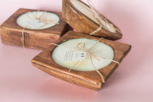 Porte-bougie artisanal en bois – Décoration rustique vintage pour mariages, hôtels et aménagement intérieur - Product Image 3