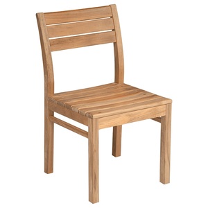 Chaise de salle à manger moderne en bois massif, écologique, durable, imperméable, portable, design minimaliste stable, mobilier de maison, utilisation en extérieur, parc - Product Image 1