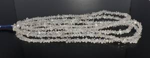 Cuentas de cuarzo diamante Herkimer blancas naturales de 5-7 mm, cuentas de cuarzo diamante Herkimer, hilo de 16 pulgadas para la fabricación de joyas. - Product Image 6