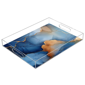 Plateau de service en acrylique imprimé pour cupcakes et fruits, idéal pour les fêtes de Noël et les meilleurs cadeaux, prix de gros - Product Image 3