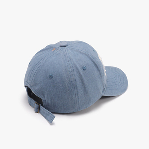 Gorra de Béisbol Vintage Unisex de Perfil Bajo, Azul Desgastado, Estilo Dad Hat, Lavada y Desteñida, Sin Estructura, Ajustable, Venta al por Mayor - Product Image 5