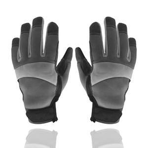 Gants de travail en cuir pour la construction industrielle avec logo personnalisé, gants de sécurité mécaniques flexibles compatibles avec les écrans tactiles - Product Image 5