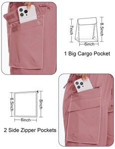 Shorts à poches zippées pour femmes, vêtements d'extérieur, vêtements de sport, randonnée, shorts pratiques pour femmes, protection UV - Product Image 2