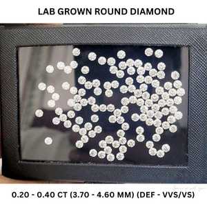 Diamants CVD ronds VS1 de 3,0 mm à 4,0 mm, cultivés en laboratoire, personnalisables, pour la fabrication de bijoux faits à la main, polis en Inde - Product Image 3