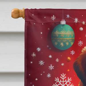 Tibétain Mastiff vacances noël grand porche manchon pôle décoratif cour bannière œuvre multicolore Polyester maison tenture murale - Product Image 3