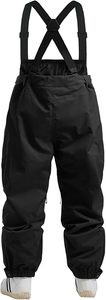 Unisex <b>Waterproof</b> Ski <b>Overalls</b> 10000mm Polyester Outdoor Snow Wear Button Closure Cargo Style Pants - Product Image 3