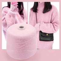 Imitiertes Kaninchen-Katzenhaar Nerz-Federgarn Fancy Polyester-Garn für Strickpullover