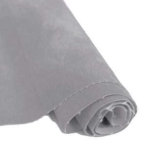 Tissu floqué en rayonne tissée avec dos en pile, 54 pouces, 70Y, pour emballage de bijoux, PP70-647, gris - Product Image 1