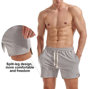 OEM Custom Logo Blank Fitness Joggers <b>Shorts</b> Fleece Gym Activewear French Terry 100% Cotton Sports Running Sweat <b>Shorts</b> for Men - Product Image 6