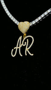 Colgante de diamante de moissanita personalizado 14K oro amarillo 2,5 pulgadas colgantes de letras Iced Out Hip Hop joyería para hombres y mujeres - Product Image 4