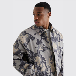 New Top Selling Streetwear Fashion Casual Winter Stand Collar Front Logo High Quality Men's Windbreaker <b>Jacket</b> - Product Image 4