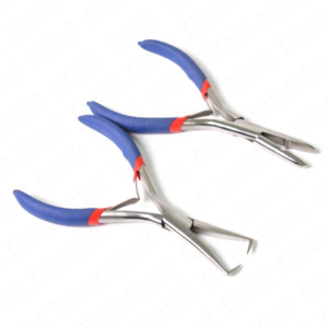 Juego de 2 Pinzas de Acero Inoxidable para Extensiones de Cabello, Herramienta Multifunción para Abrir Cuentas con Empuñadura de Goma para Uso en Salón - Product Image 5