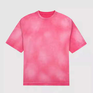 เสื้อยืดโอเวอร์ไซส์คอกลม น้ำหนักเบา พิมพ์โลโก้ตามสั่ง ผ้าฝ้าย 100% เป็นมิตรกับสิ่งแวดล้อม แห้งเร็ว ระบายอากาศดี ซักแบบแอซิดวอช สำหรับผู้ชาย สีพื้น - Product Image 2