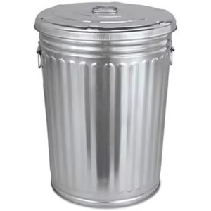 Metal <b>Mesh</b> Storage Bucket Cylindrical Open Top Minimalist Style Indoor Outdoor Household Use Durable Trash Can - Product Image 3