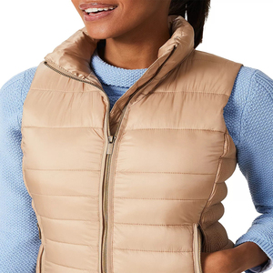 <b>Women's</b> Puffer Vest Lightweight Quilted <b>Sleeveless</b> <b>Jacket</b> with Warm Insulated Padding for Casual Outdoor Winter and Fall Wear - Product Image 4