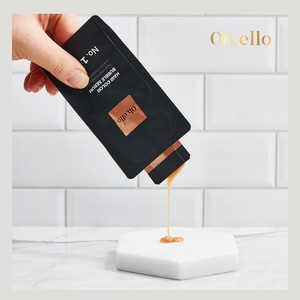 Champú tinte para el cabello coreano Oelro, tinte en burbujas de 3 minutos, 1 uso, 1 bolsa de 90g, marrón oscuro - Product Image 2