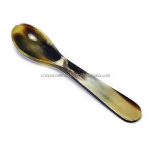 Cuillère en corne de luxe, design classique, manche court, capacité 10 ml, élégante, durable, ustensile de table unique, décoration intérieure indienne pour - Product Image 2