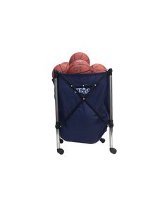 Support de rangement portable et pliable pour ballons de basketball Stag Iconic avec poche en filet, cadre en aluminium, organisateur roulant, chariot à ballons 61x61x50cm - Product Image 4