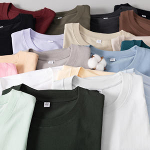 เสื้อยืดคอตตอน 100% 180GSM สีพื้น แบบยูนิเซ็กซ์ คุณภาพสูง สั่งทำขายส่งได้ - Product Image 1