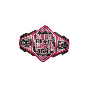 Left Right Championship Belt Customizable High Quality Pink & <b>Black</b> Sports Belt Personalized Title Belt Collector's Edition - Product Image 6
