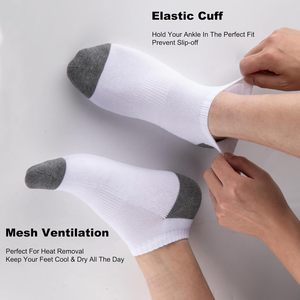 Chaussettes courtes homme respirantes color-block printemps-été grande taille personnalisables - Product Image 4