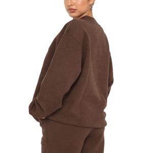 380g Survêtements vierges surdimensionnés de luxe lourds survêtements survêtements personnalisés 2 pièces survêtements pour femmes 2026 - Product Image 3