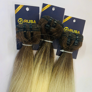Extensiones de Cabello Virgen Marrón de Doble Trama con Micro Anillas y Punta I, Mechones Suaves para Alargamiento en Salón - Product Image 3