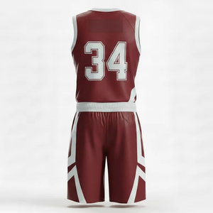 <b>Men</b> Basketball Kit Quick Dry Jersey and Shorts Lightweight Athletic Sportswear Set - Product Image 4