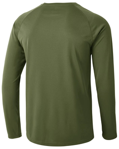 Camiseta de Manga Larga Verde Oliva para Hombre, de Secado Rápido, Compresión, Poliéster - Product Image 2