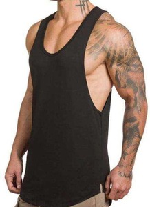 Débardeur de sport personnalisé 100 % coton épais pour homme – Musculation, fitness, course à pied, gym - Product Image 3