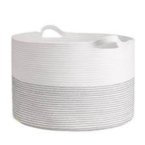 Clothing Organizer Foldable Collapsible Stackable 100% Cotton <b>Woven</b> Eco-Friendly Durable Lightweight Portable Modern <b>Basket</b> - Product Image 5