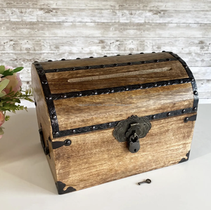 Wooden Box 100% Acacia <b>Wood</b> Storage Box Large Retro Design Wooden Box - Product Image 3