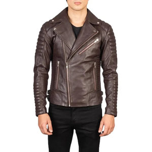 High Quality ODM OEM Customized <b>Men's</b> Winter Genuine <b>Leather</b> <b>Jacket</b> Waterproof Breathable Eco-Friendly Quick Dry Custom Design - Product Image 5