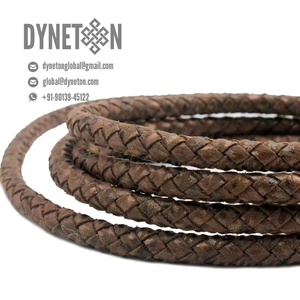 Braided <b>Leather</b> Cord for Jewelry Necklace <b>Bracelets</b> Fashion Accessories All Sizes and Colors, Full-grain, Original <b>Leather</b> - Product Image 5