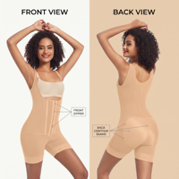 Body gainant amincissant pour femme, effet remonte-fesses, avec fermeture éclair à la taille, respirant, contrôle du ventre, corset, vente en gros