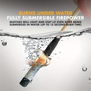 Cerillas Sumergibles Resistentes al Agua y al Viento para Supervivencia al Aire Libre, para Acampar, Hacer Senderismo, Bushcraft, Pescar y Cazar - Product Image 2
